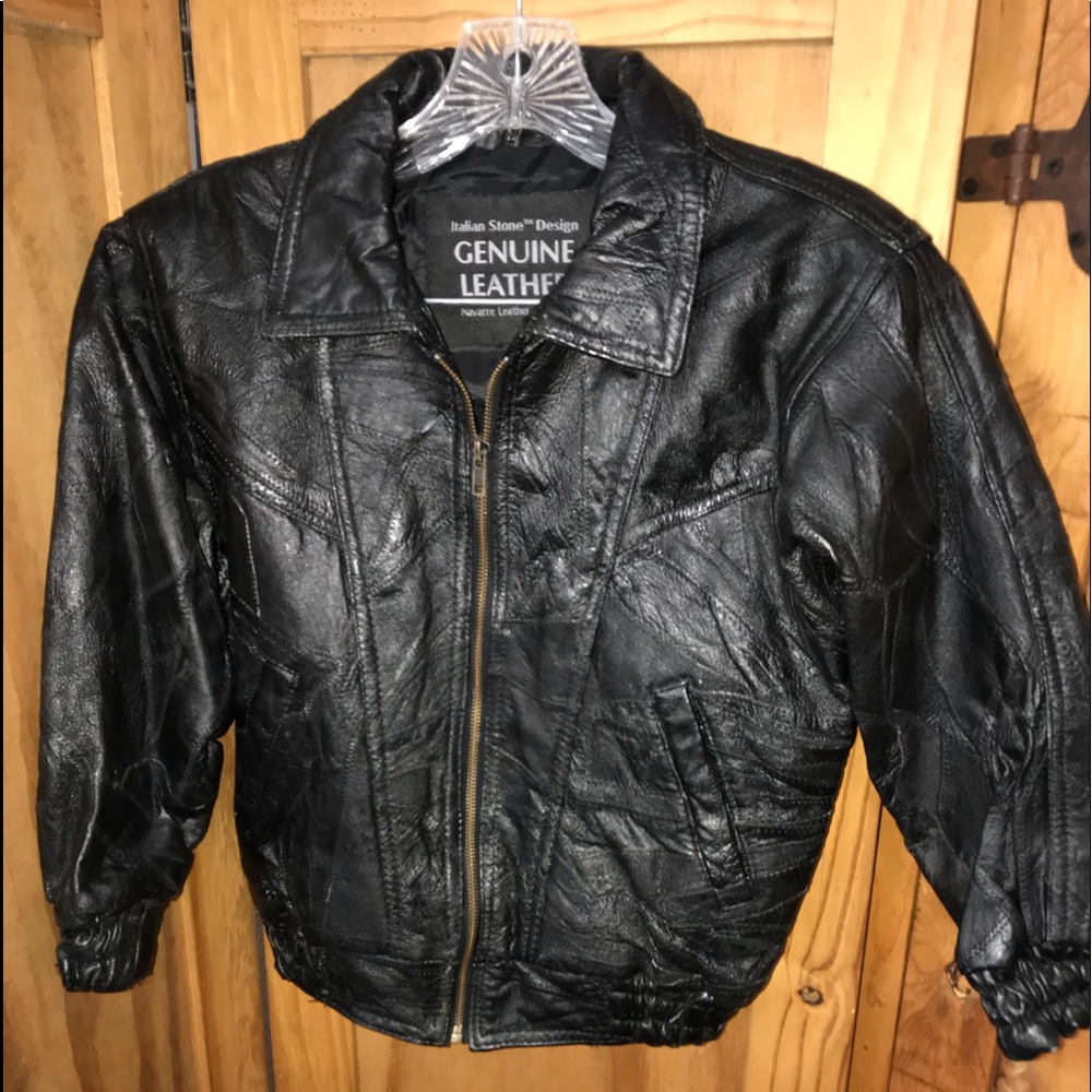 👨‍💼 Little Mans Leather Jacket
